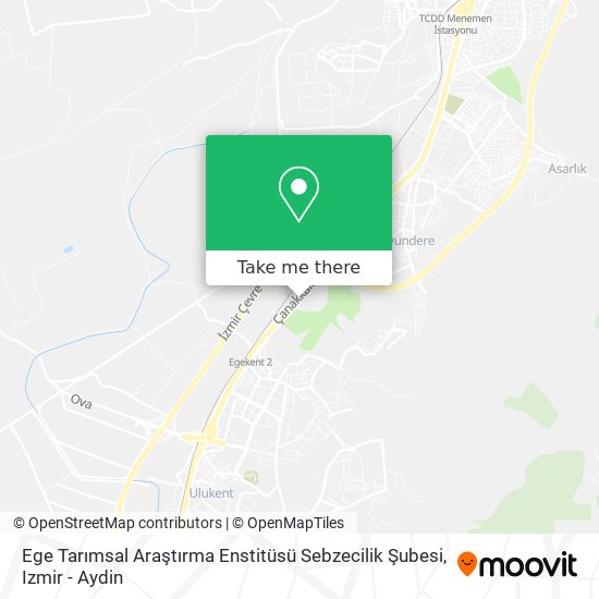 Ege Tarımsal Araştırma Enstitüsü Sebzecilik Şubesi map