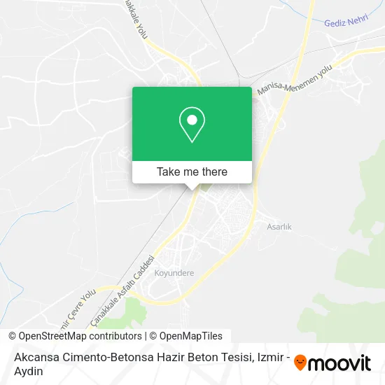 Akcansa Cimento-Betonsa Hazir Beton Tesisi map