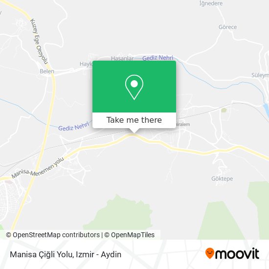 Manisa Çiğli Yolu map