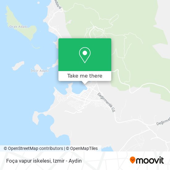 Foça vapur iskelesi map