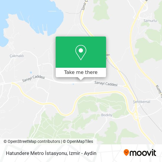 Hatundere Metro İstasyonu map