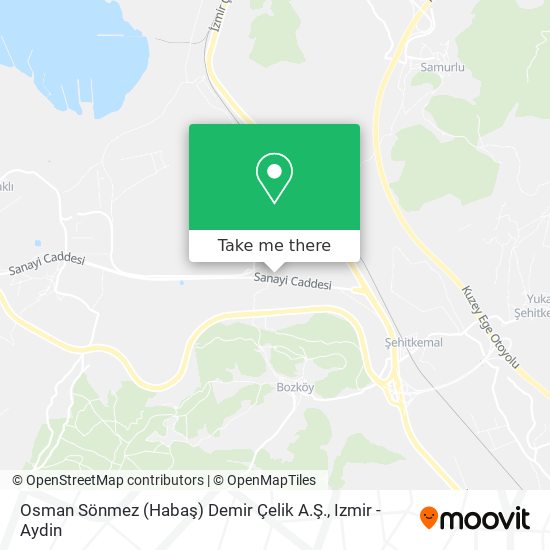 Osman Sönmez (Habaş) Demir Çelik A.Ş. map