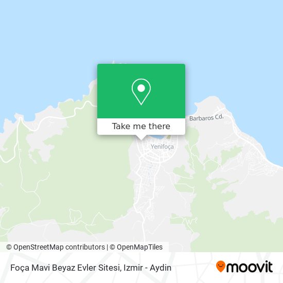 Foça Mavi Beyaz Evler Sitesi map