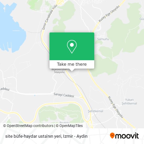 site büfe-haydar usta'nın yeri map