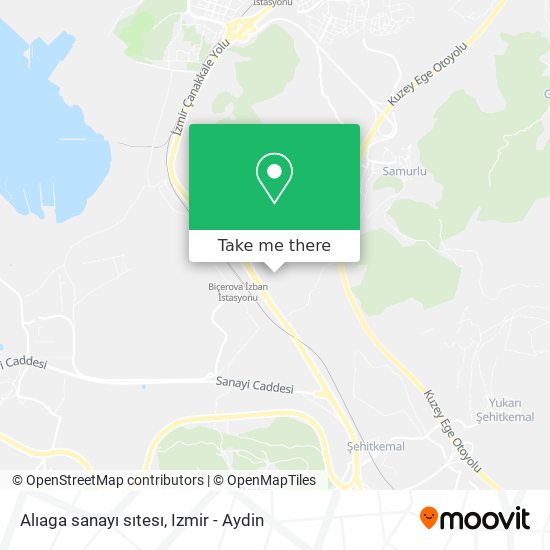 Alıaga sanayı sıtesı map