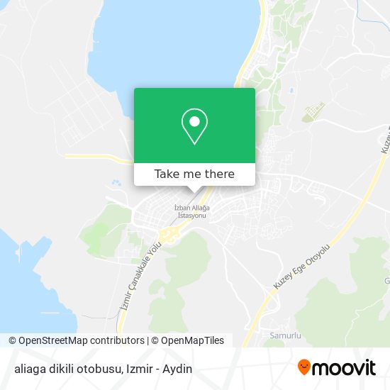 aliaga dikili otobusu map