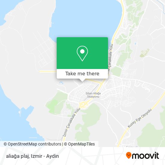 aliağa plaj map
