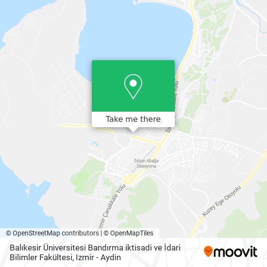 Balıkesir Üniversitesi Bandırma iktisadi ve İdari Bilimler Fakültesi map
