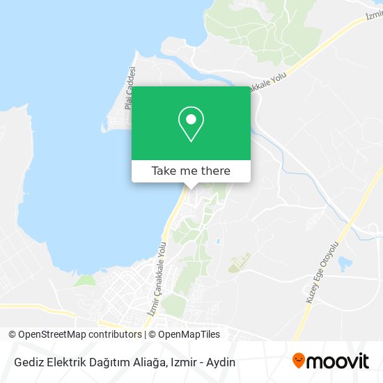 Gediz Elektrik Dağıtım Aliağa map