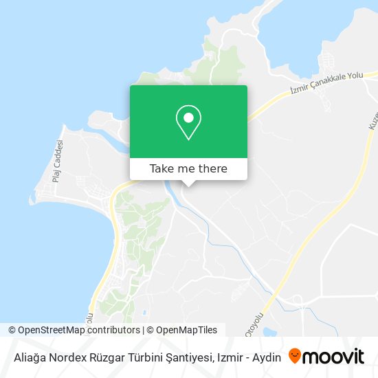 Aliağa Nordex Rüzgar Türbini Şantiyesi map