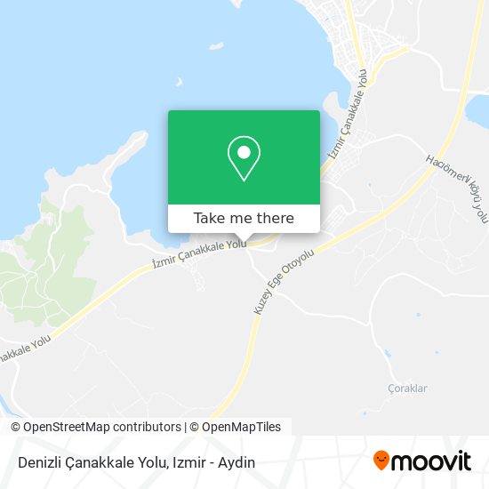 Denizli Çanakkale Yolu map