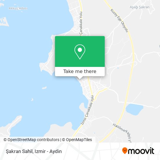 Şakran Sahil map