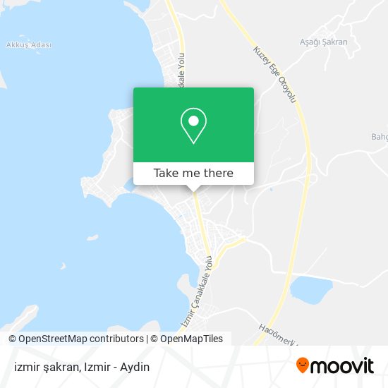 izmir şakran map