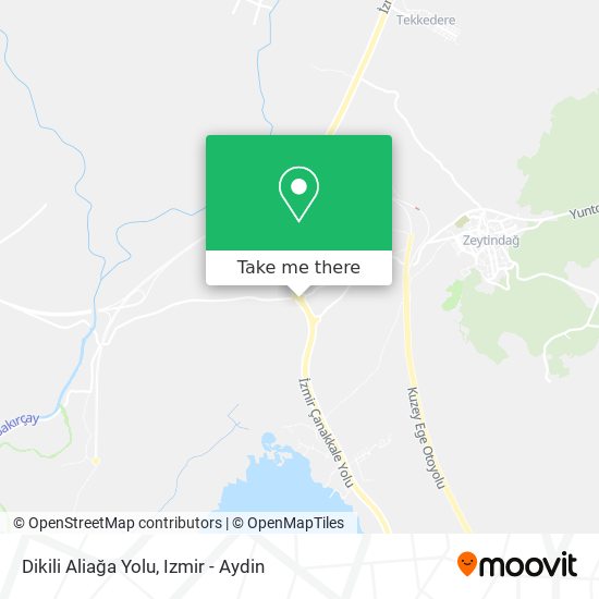 Dikili Aliağa Yolu map