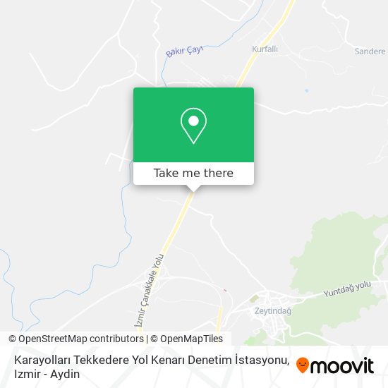 Karayolları Tekkedere Yol Kenarı Denetim İstasyonu map