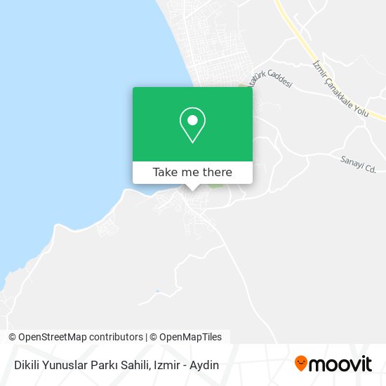 Dikili Yunuslar Parkı Sahili map