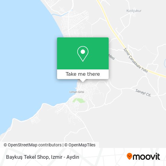 Baykuş Tekel Shop map