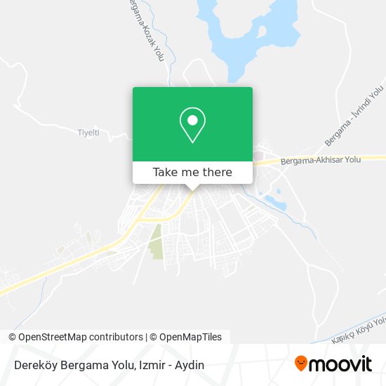 Dereköy Bergama Yolu map