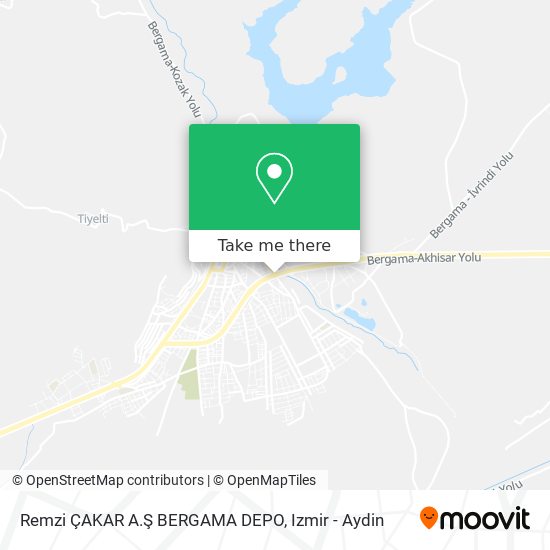 Remzi ÇAKAR A.Ş BERGAMA DEPO map