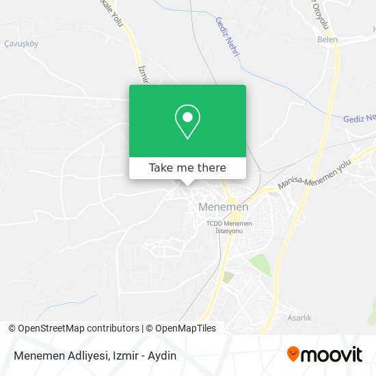 Menemen Adliyesi map