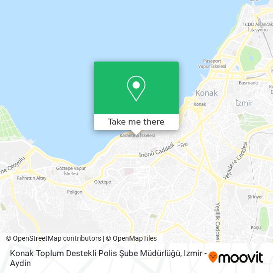 Konak Toplum Destekli Polis Şube Müdürlüğü map