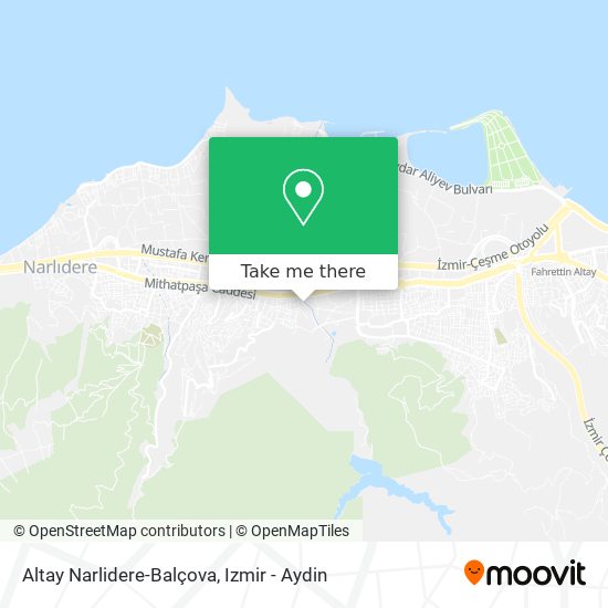Altay Narlidere-Balçova map