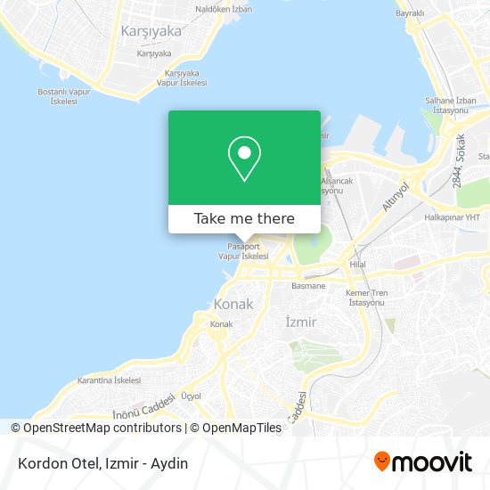 Kordon Otel map