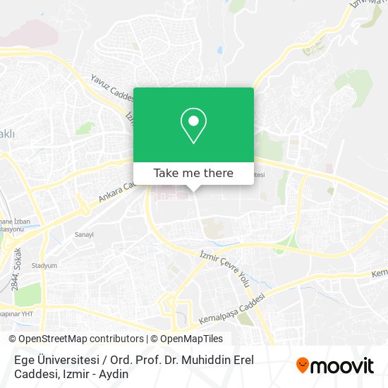 Ege Üniversitesi / Ord. Prof. Dr. Muhiddin Erel Caddesi map