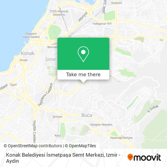 Konak Belediyesi İsmetpaşa Semt Merkezi map