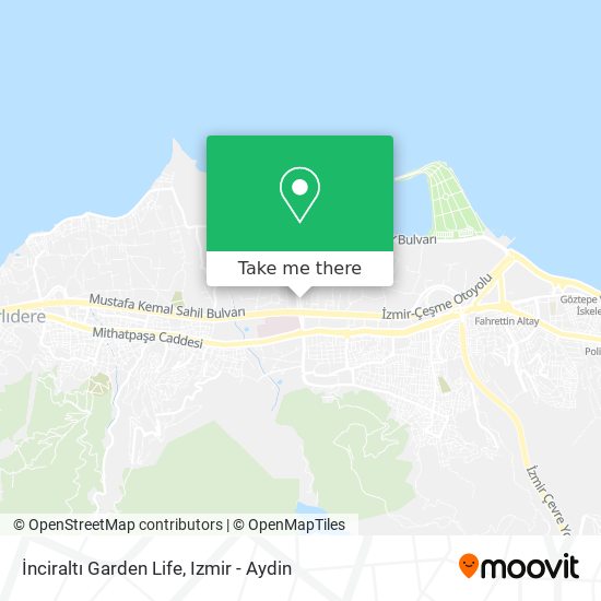 İnciraltı Garden Life map