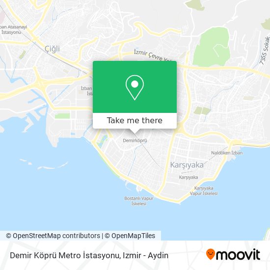 Demir Köprü Metro İstasyonu map