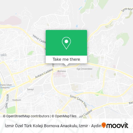 İzmir Özel Türk Koleji Bornova Anaokulu map