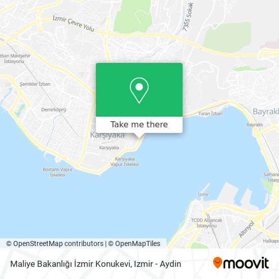 Maliye Bakanlığı İzmir Konukevi map