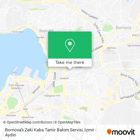 Bornova'lı Zeki Kaba Tamir Bakım Servisi map