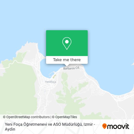 Yeni Foça Öğretmenevi ve ASO Müdürlüğü map