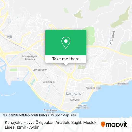 Karşıyaka Havva Özîşbakan Anadolu Sağlık Meslek Lisesi map