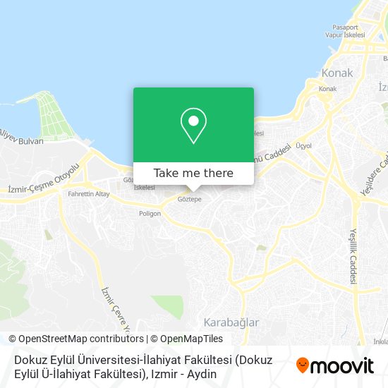 Dokuz Eylül Üniversitesi-İlahiyat Fakültesi map