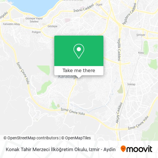 Konak Tahir Merzeci İlköğretim Okulu map