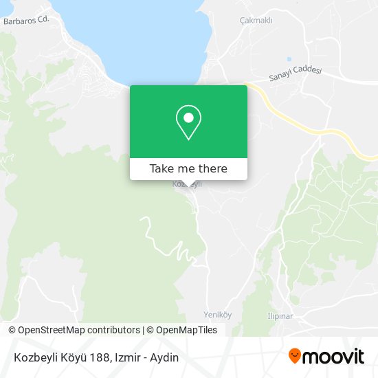 Kozbeyli Köyü 188 map
