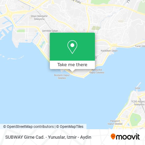 SUBWAY Girne Cad. - Yunuslar map