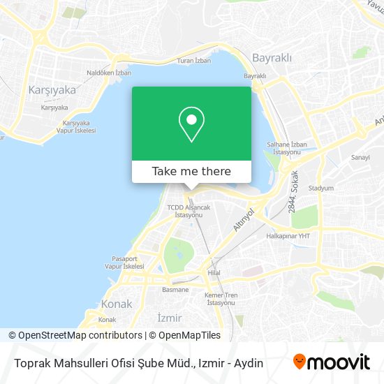 Toprak Mahsulleri Ofisi Şube Müd. map