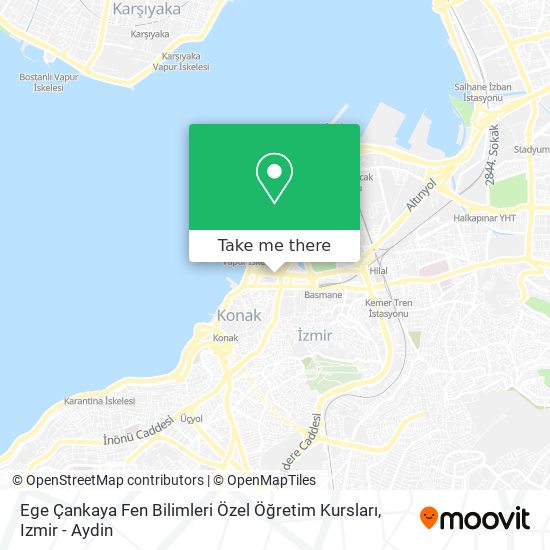 Ege Çankaya Fen Bilimleri Özel Öğretim Kursları map