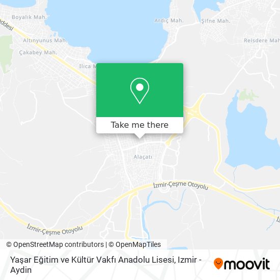 Yaşar Eğitim ve Kültür Vakfı Anadolu Lisesi map