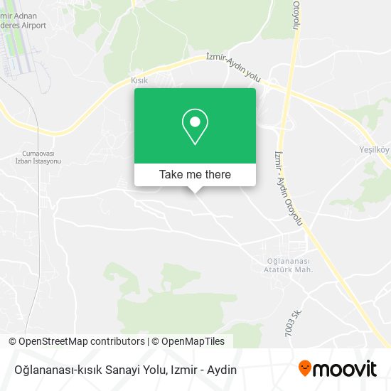 Oğlananası-kısık Sanayi Yolu map