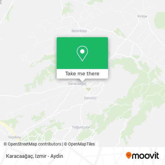 Karacaağaç map