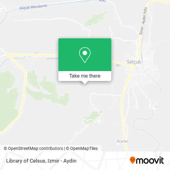 Library of Celsus map