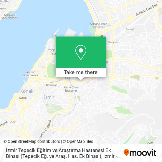 İzmir Tepecik Eğitim ve Araştırma Hastanesi Ek Binası (Tepecik Eğ. ve Araş. Has. Ek Binası) map