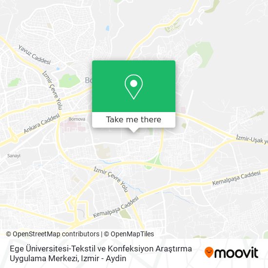 Ege Üniversitesi-Tekstil ve Konfeksiyon Araştırma Uygulama Merkezi map