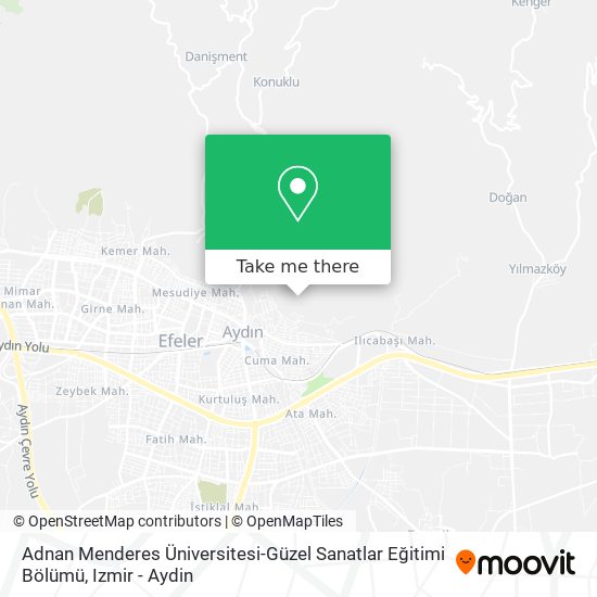 Adnan Menderes Üniversitesi-Güzel Sanatlar Eğitimi Bölümü map