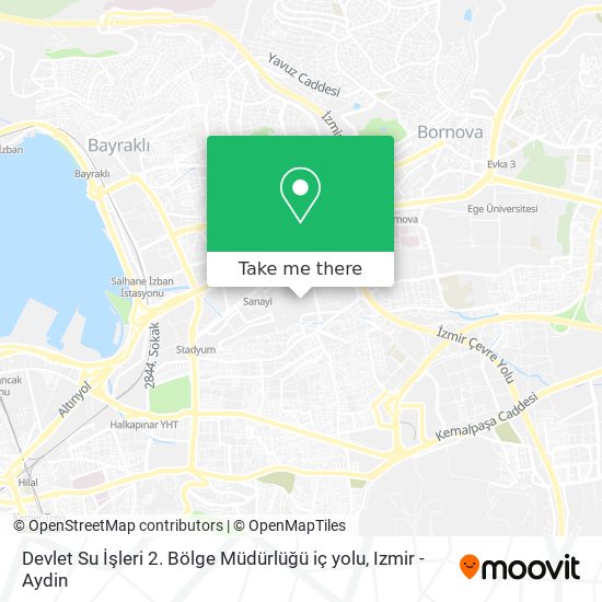 Devlet Su İşleri 2. Bölge Müdürlüğü iç yolu map